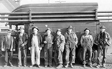 Early PUD line crew