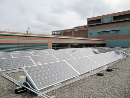 Solar installation at the PUD