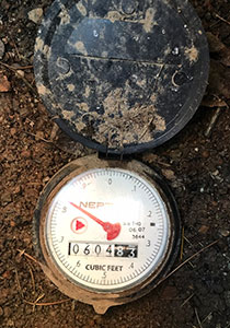 Water meter (lid open)