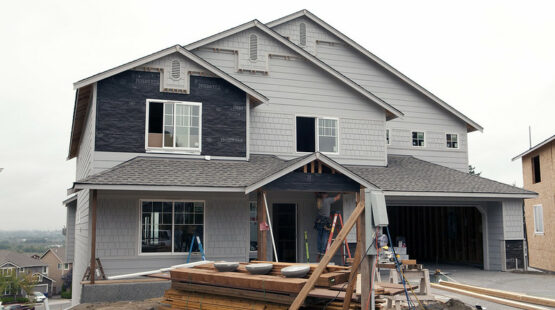 Home under construction in Lake Stevens, WA