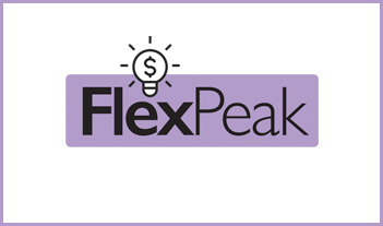 FlexPeak logo in box