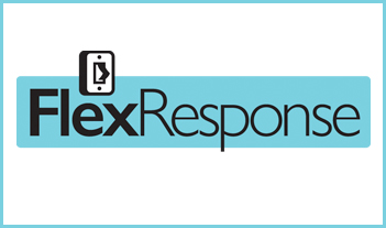 Логотип FlexResponse в коробке