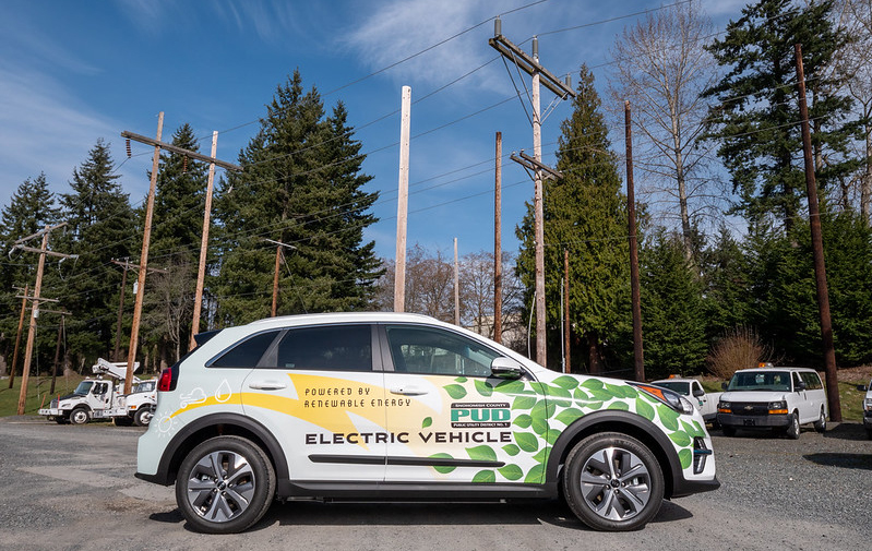 EV with electrical poles