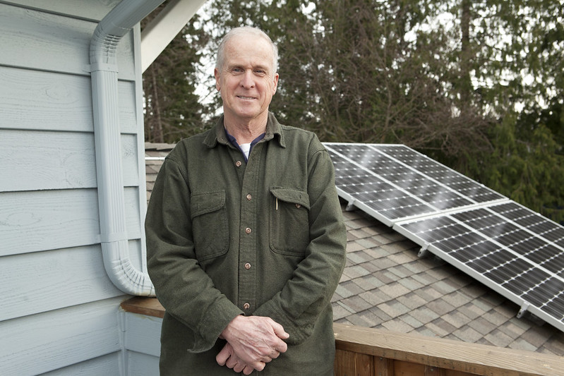 Mukilteo solar owner at home