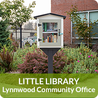 Little Library at PUD Lynnwood community office