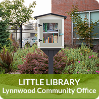 Little Library sa PUD Lynnwood community office