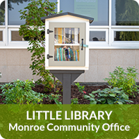 Little Library at PUD Monroe community office