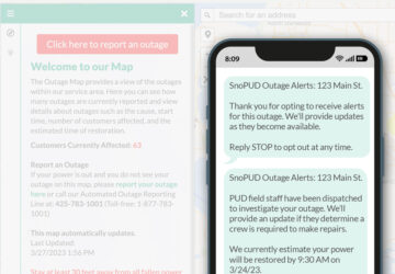 PUD customers can now sign up for one-time outage text alerts