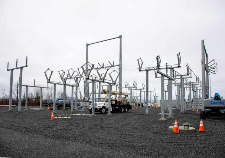 Nagkakaroon ng hugis ang Sky Valley Substation