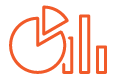 Pie chart and graph icons