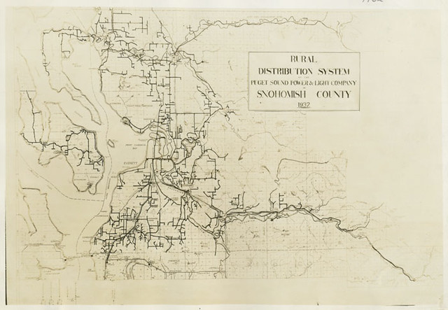 Мапа електродистрибутивног система 1932