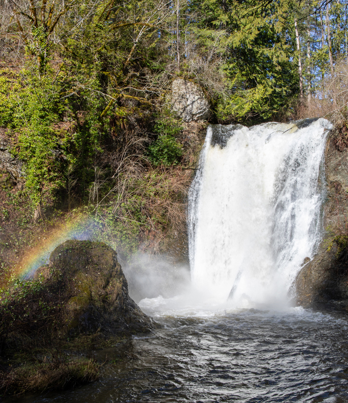 The Woods Creek Hydro Projects lovely waterfall