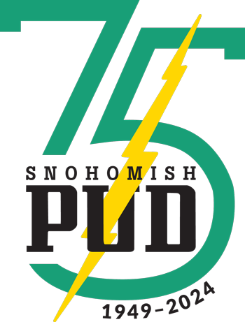 PUD 75th Anniversary Logo