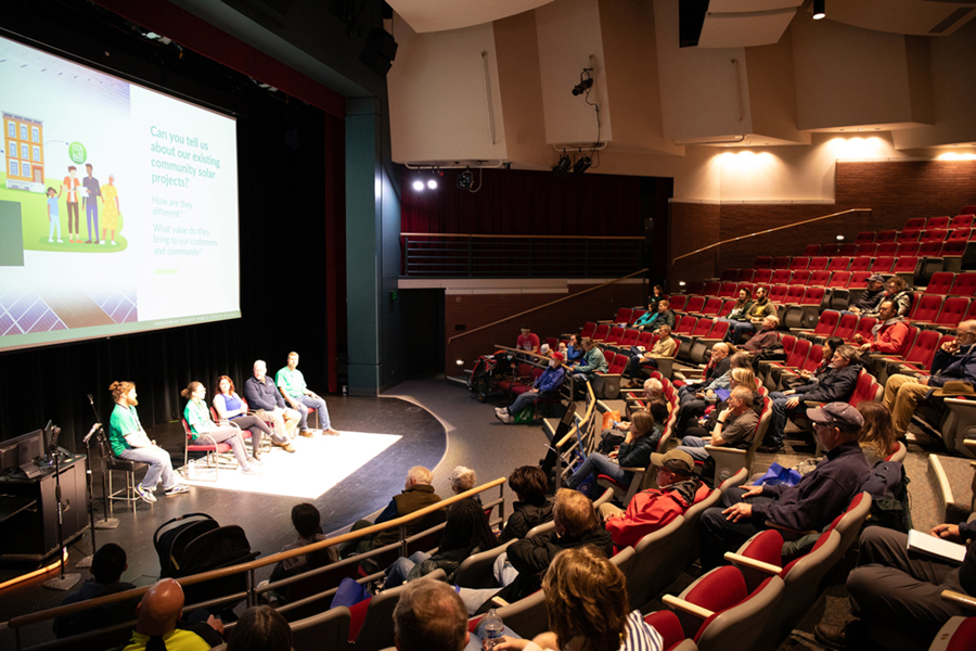 One of the Energy Efficiency seminars at the Energy Block Party