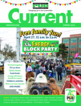 2024 年春季 Current 雜誌封面圖片，其中包含 Energy Block Party 卡車場景