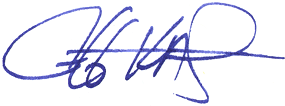 Signature of Chief Water Operations Officer