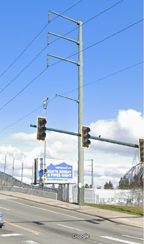 An example of a transmission pole in Everett