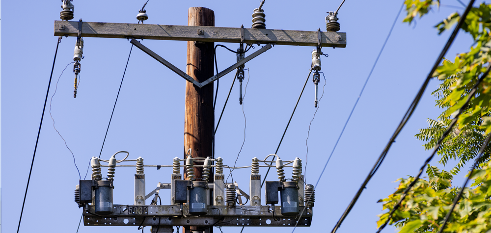 Pole featuring a Capacitor Bank and Capacitor Bank Control