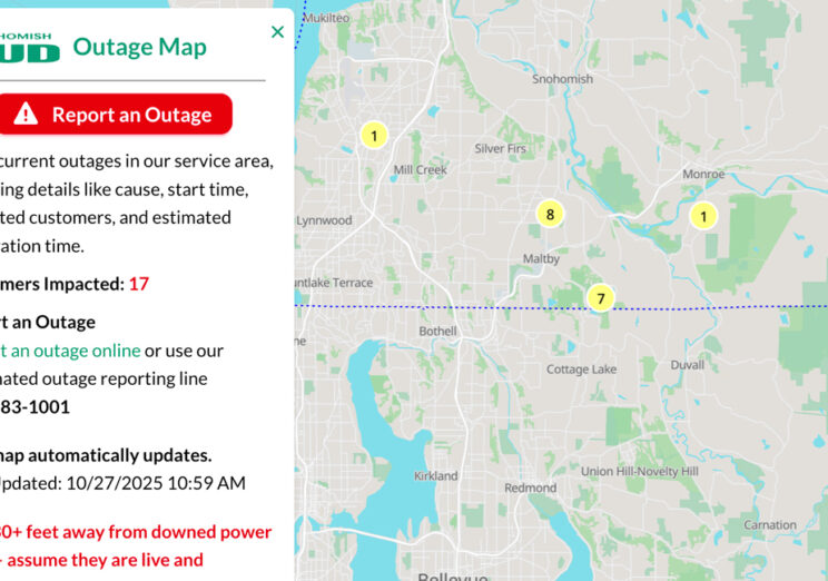 Improved Outage Map to Help PUD Customers Navigate Storm Season