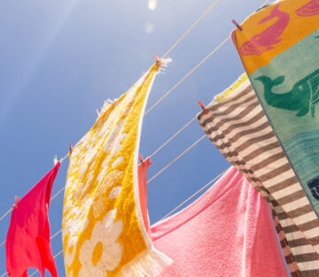 Hang laundry outside