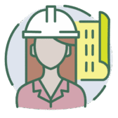 Icon representing system impact study to protect electric system